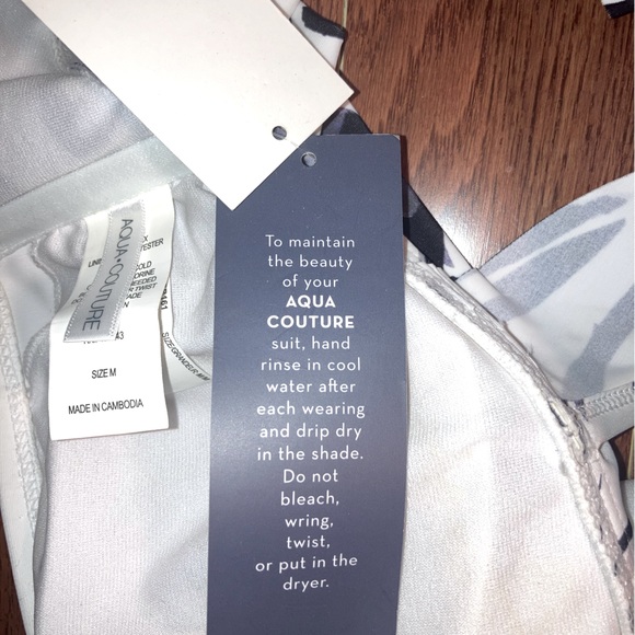 Aqua Couture bathing suit. New with tags. Gorgeous floral print. Fits amazing. - Picture 5 of 10